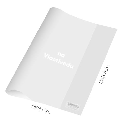 Obal na Vlastivědu PVC 353x245 mm, hrubý 120 mic /transparentní, 1 ks (1)