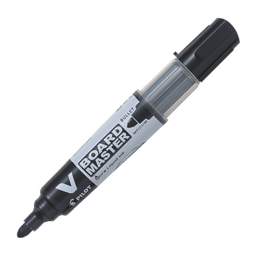 Popisovač na tabule, 2,3 mm, kuželový,PILOT, "V-Board Master", černý
