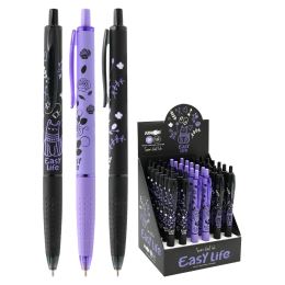 Pero kuličkové Semi-Gel "Easy Life" 1,0 mm - modrá náplň /1ks