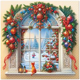 Ubrousky PAW L 33x33cm Holiday Arch Decor