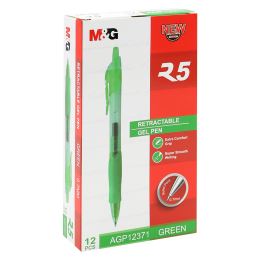 Pero gelové M&G R5 hrot 0,7 mm - zelená náplň (1)