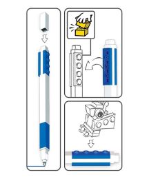 LEGO Gelové pero s minifigurkou, modré (4)