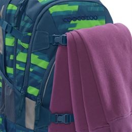 Školní batoh coocazoo MATE, Lime Stripe, certifikát AGR + Dárek (4)
