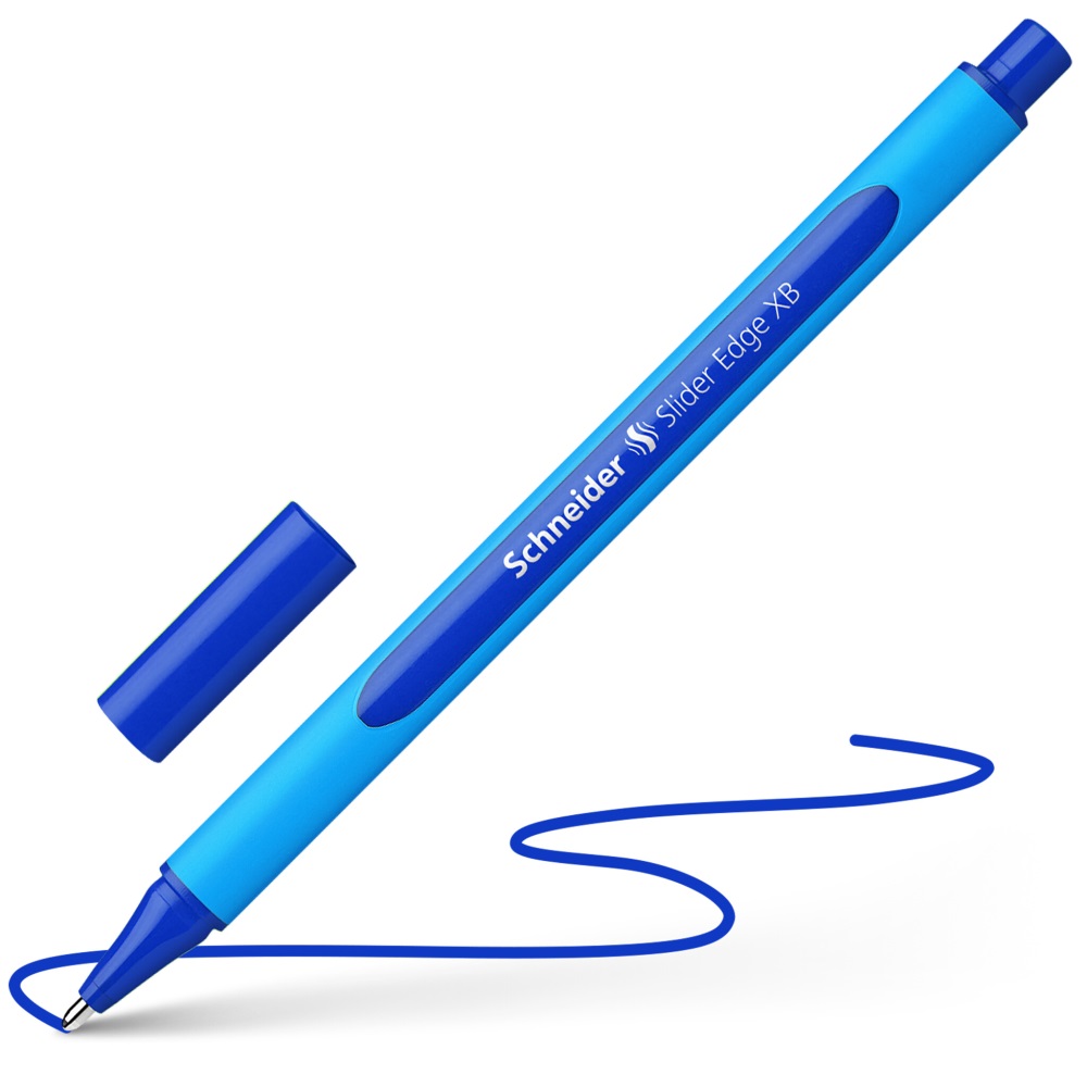 Kuličkové pero SCHNEIDER Slider Edge XB, trojhranné tělo - modrá náplň