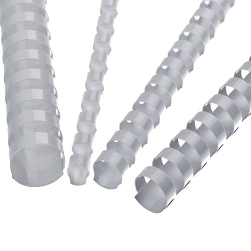 Hrebene plastové 25 mm biele