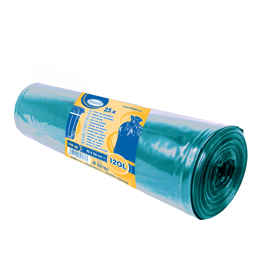 WIMEX Pytle na odpad 120 l modré 70 x 110 cm /38mic/ Typ 60