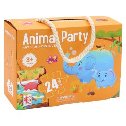 Dětské puzzle 44 x 31 cm (24 dílků) - Animal Party (1)