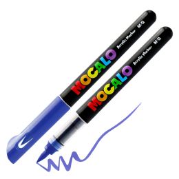 Popisovač M&amp;G MOCALO Acrylic Marker, štětcový hrot - Saphire Blue 609