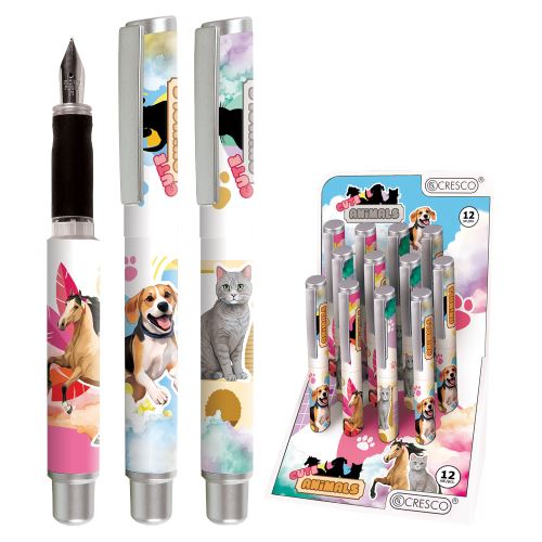 Pero bombičkové Go Pen Animals - modrá náplň /1ks