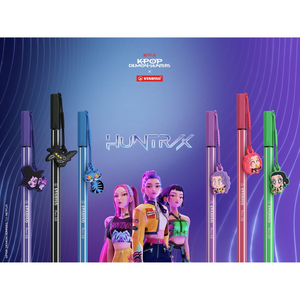 STABILO Fix vláknový STABILO Pen 68 KPop Demon Hunters - Sussie černá