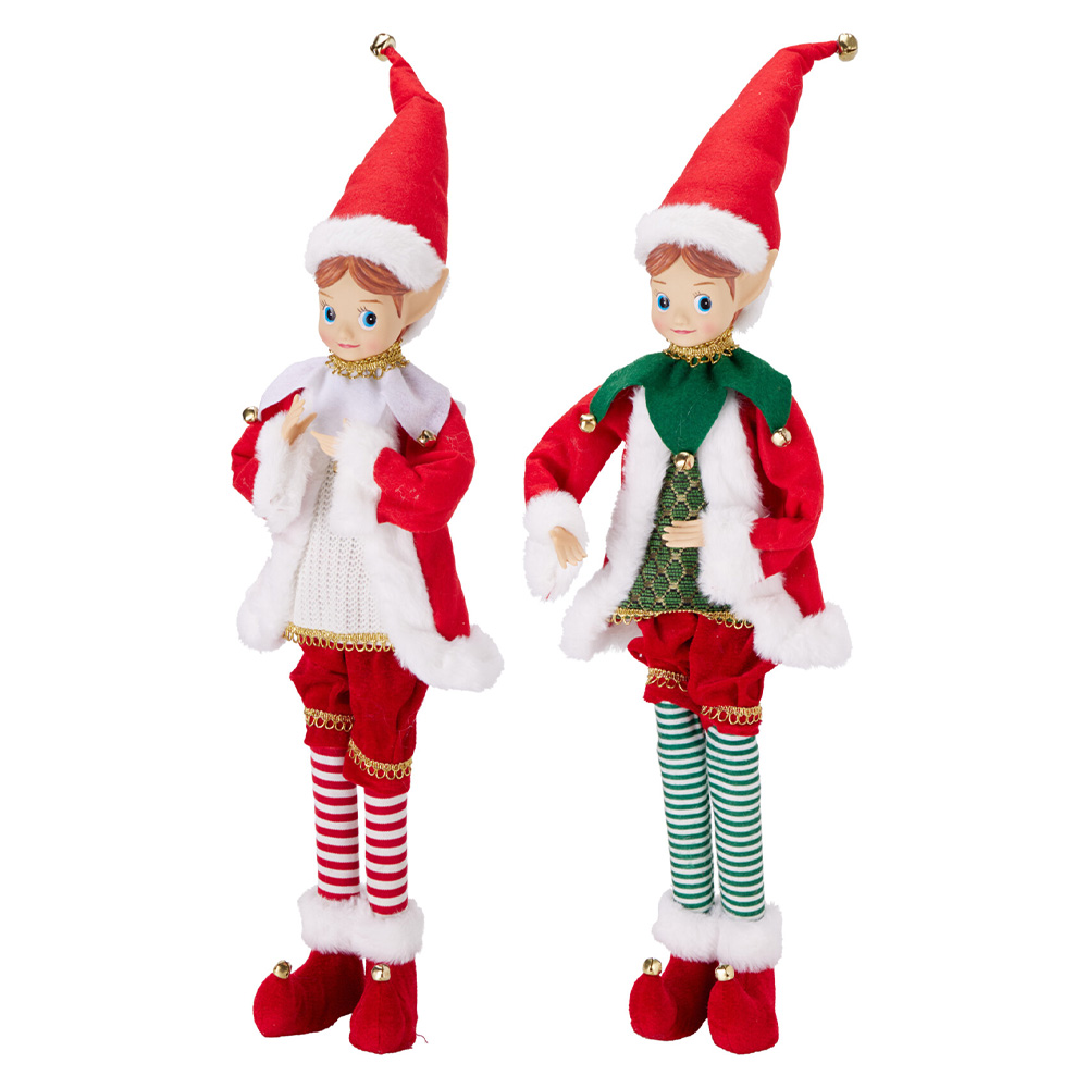 Koopman International b.v. Vánoční figurka skřítka 57 cm /1ks