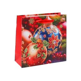 Dárková taška vánoční 14,5x15x6 cm (mix 4 designů - /cena za 1 ks) (3)