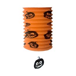Lampion válcový 26 cm Halloween (mix 4 barev/designů, cena za 1 ks)
