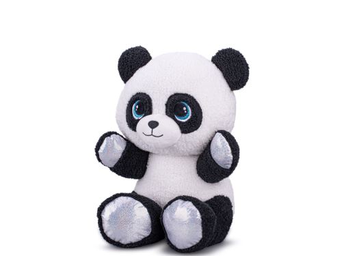 Panda plyšová 16,5cm sedící 0m+ v sáčku
