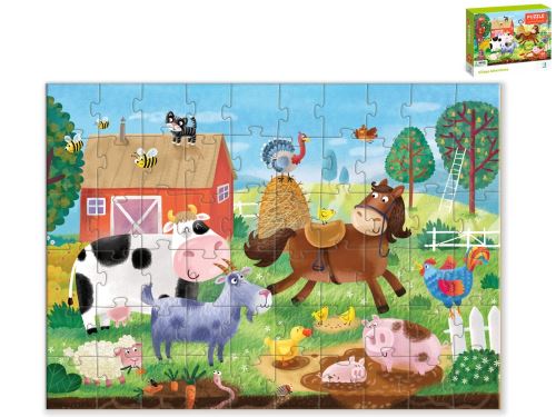 Puzzle 32x23cm Vesnická dobrodružství 60dílků v krabičce