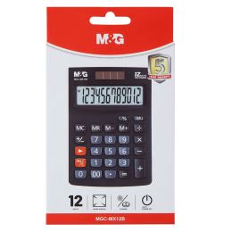 Stolní kalkulačka M&G MGC-MX12B, 12 číslic - černá (1)