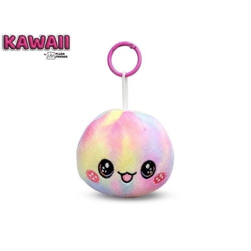 Plush Friends Kawaii Bao knedlíček plyšový/přívěsek na klíče 8cm duhový 10m+