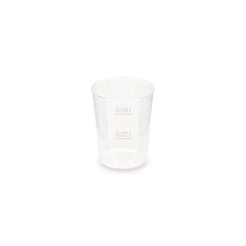 Kelímek vratný (PP) opakovaně použitelný O43mm 2cl/4cl [50 ks]