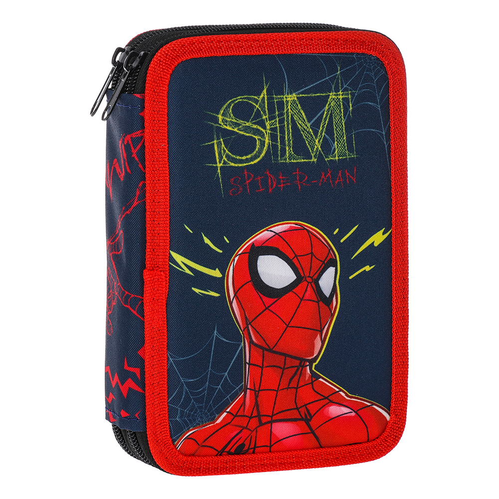 Penál 2-patrový plný - Spider Man WEBBED WONDER 19,5 x 12,5 x 5 cm