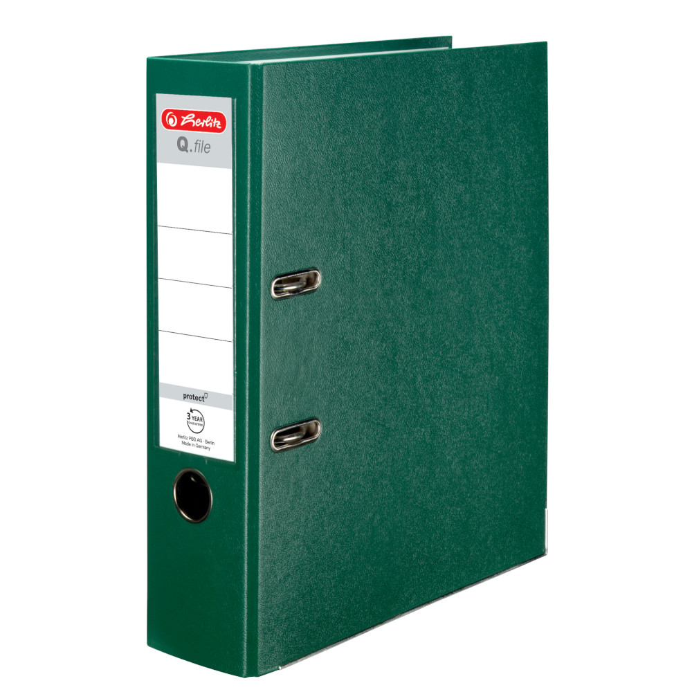 Pořadač pákový Herlitz A4 80 mm zelený
