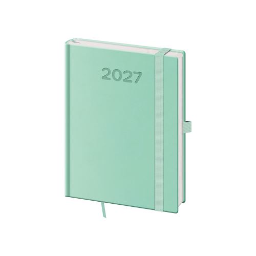 Diář 2027 denní B6 Print Pop - světle zelená