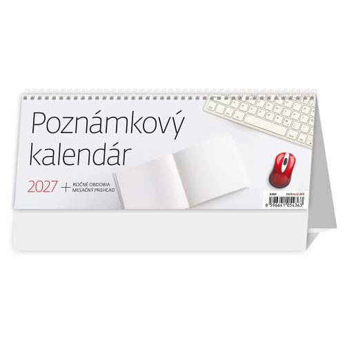 Stolní kalendář 2027 Poznámkový kalendář