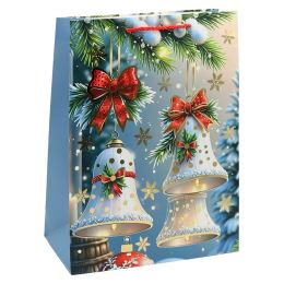 Dárková taška vánoční 23x18x10 cm (mix 4 designů - /cena za 1 ks) (4)