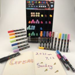 Popisovač akrylový M&G MOCALO Acrylic Marker 2 mm, Neon Yellow S040 (5)