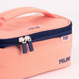 Taška na svačinu MILAN izotermický 1,5 l + 1ks box na svačinu, ružová (3)