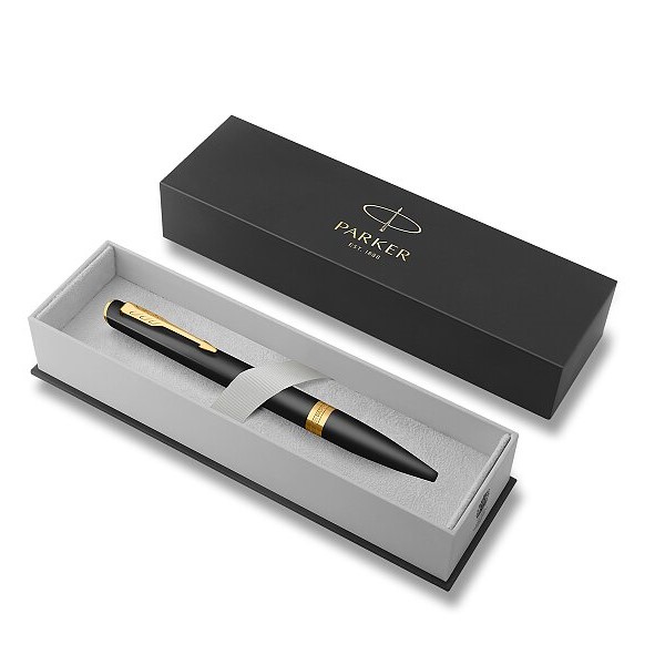 PARKER Pero kuličkové PARKER Meridian Matte Black GT - modrá náplň