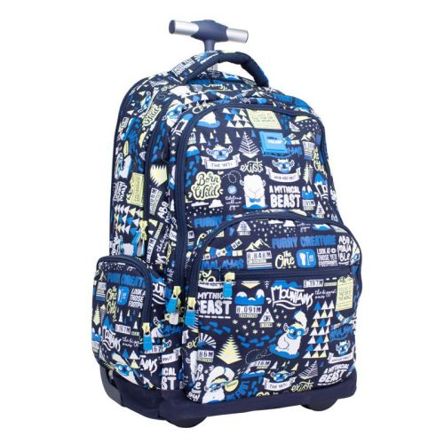 Školský batoh na kolieskach MILAN (25 l) special series Yeti 2, námornícka modrá