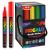 Popisovač M&G MOCALO Acrylic Marker 2 mm - sada 16 barev
