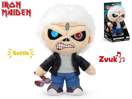 Iron Maiden Eddie 26cm plyšový na baterie se světlem a zvukem 0m+ v krabičce