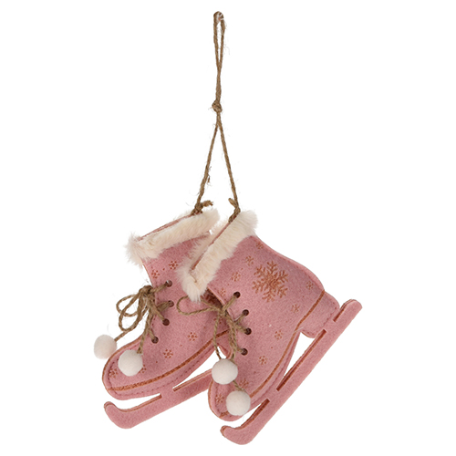 Dekorace závěsná - Brusle 1 pár na provázku (2 barvy)