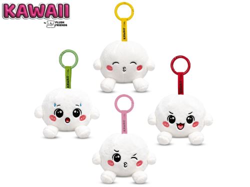 Plush Friends Kawaii Bao knedlíček plyšový přívěsek na klíče 8cm 4druhy 10m+