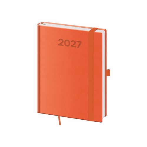 Diář 2027 denní B6 Print Pop - oranžová