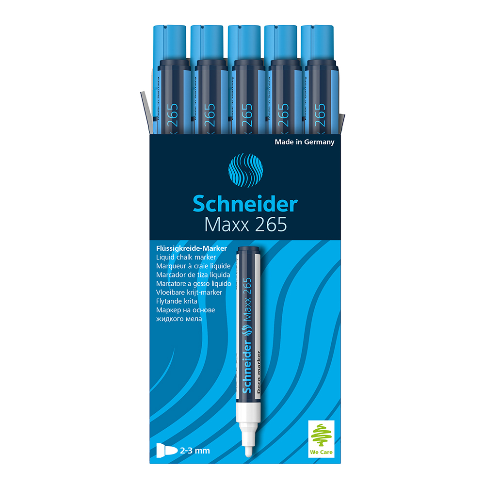 SCHNEIDER Schneider Maxx 265 neonově modrý křídový popisovač