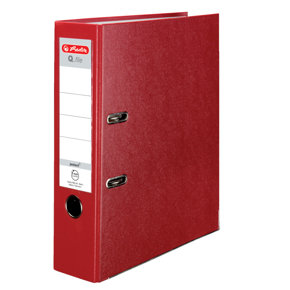 Pořadač pákový Herlitz A4 80 mm bordo