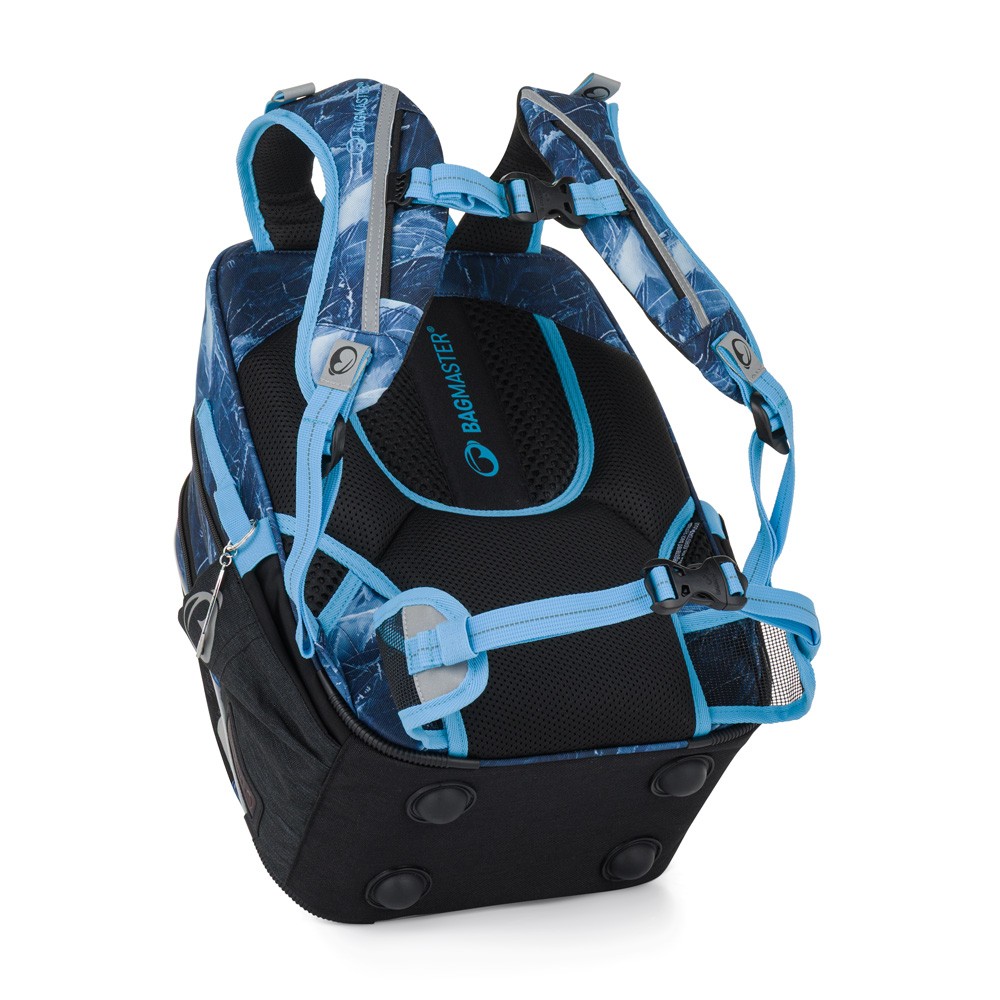 Sada školní batoh BagMaster Beta 26 D + Penál + Kapsa - Hokej