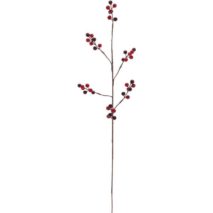 Větvička s červenými bobulemi 75 cm (3 varianty)