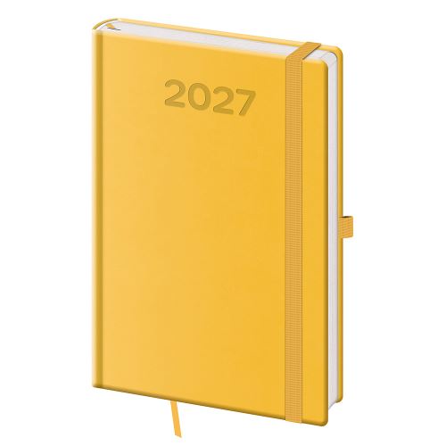 Diář 2027 týdenní A5 Print Pop - žlutá