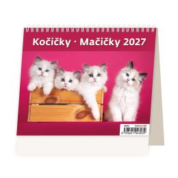 Stolní kalendář 2027 MiniMax Kočičky/Kočičky