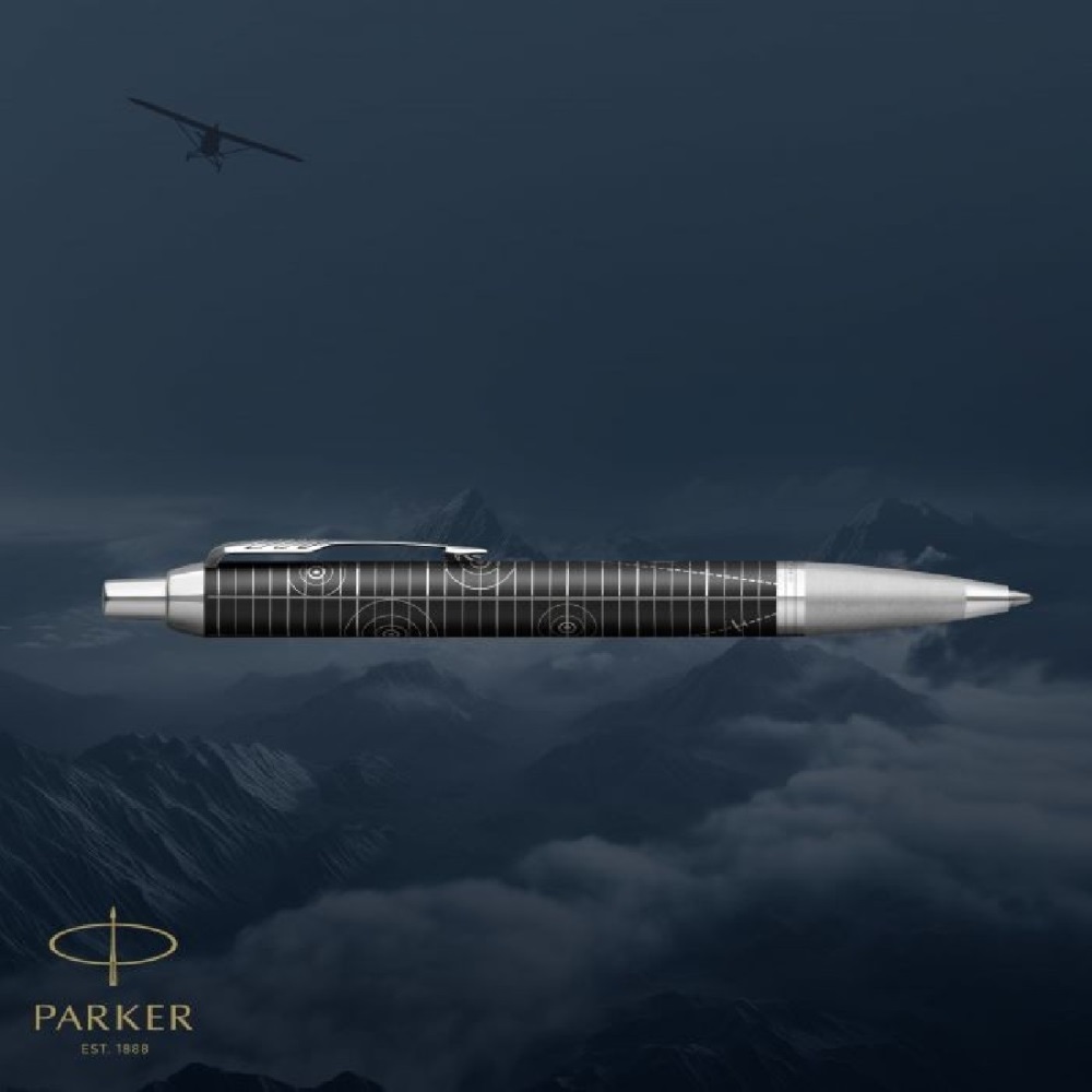 PARKER Pero kuličkové PARKER IM Premium Legacy of Flight CT, hrot M - modrá náplň