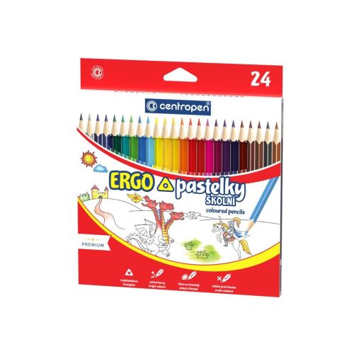Pastelky tříhranné Centropen 9521 /24 ks