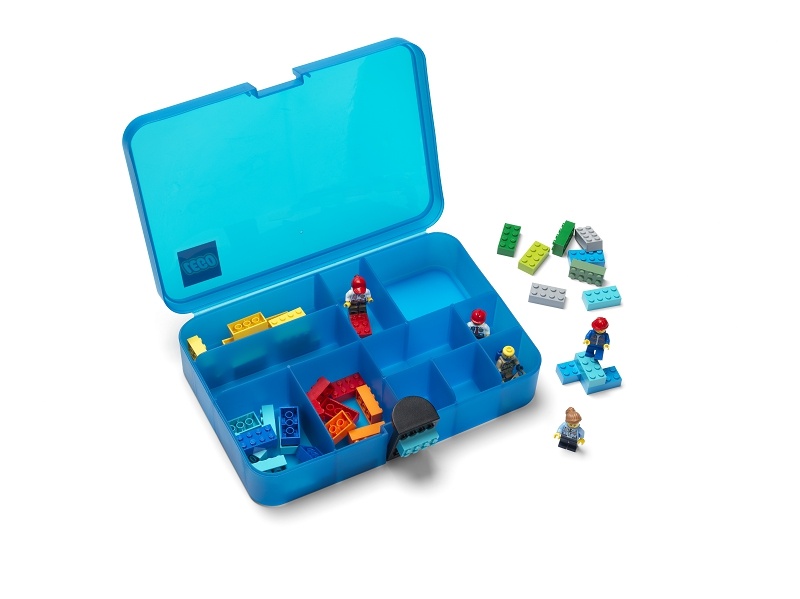 LEGO Úložný box s přihrádkami - modrá