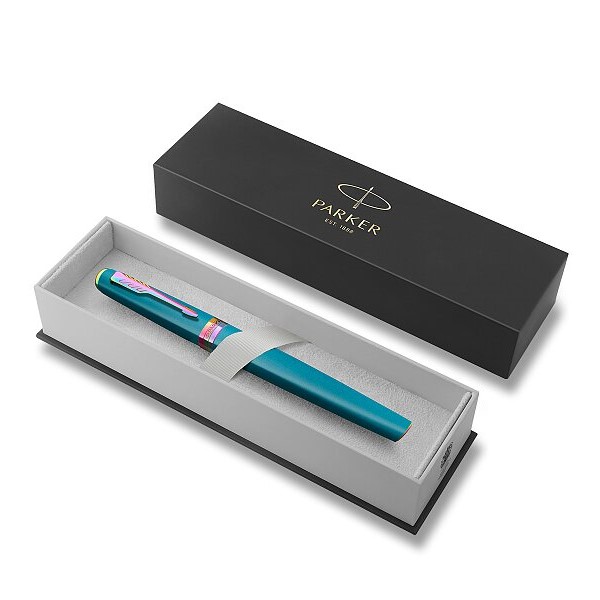 Pero plnicí PARKER Meridian Teal RBT, hrot F