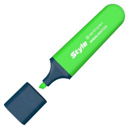Zvýrazňovač CENTROPEN 6252 Style Fluo (klínový hrot 1-4,6 mm) - zelená