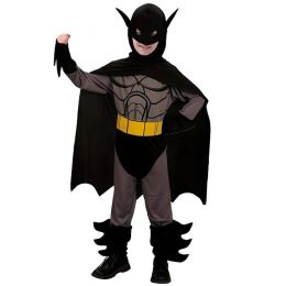 Dětský kostým superhrdinská sada s netopýrem (plášť s kapucí, maska) velikost 110/120 cm Dětský kostým superhrdinská sada s netopýrem (plášť s kapucí, maska) velikost 110/120 cm
