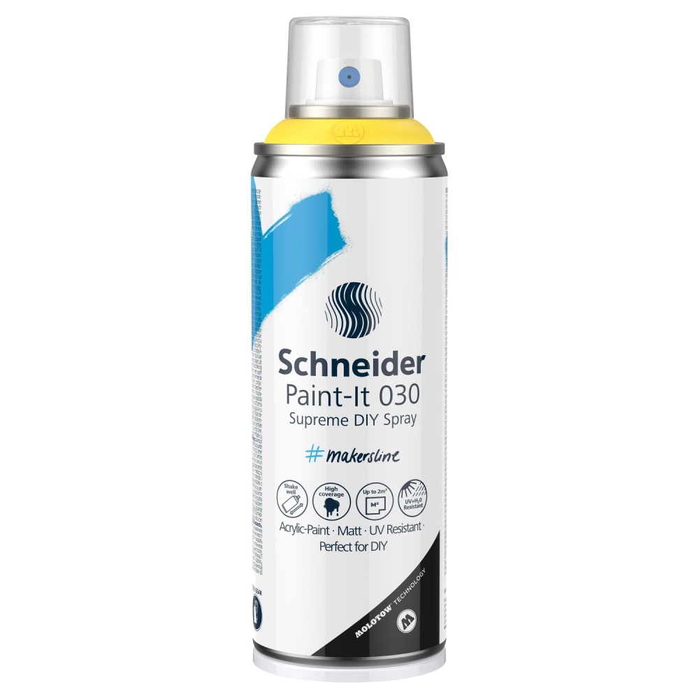 Akrylový sprej Schneider Paint-It 030 - žlutý