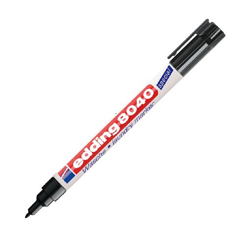 Popisovač Edding 8040 černý, na prádlo (28472)